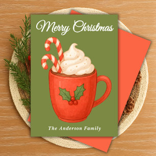 Whimsical Hot Cocoa mit Candy Canes Weihnachten