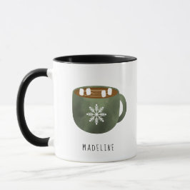 Whimsical Hot Kakao Snowflake Tasse Kaffee