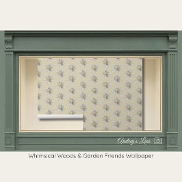 Whimsical Hummingbird & Spring Floral Nursery Tapete