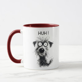 Whimsical Hund HUH! Funny Combo Kaffee Tasse