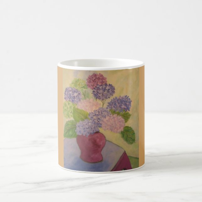 Whimsical Hydrangea Kaffeetasse (Mittel)