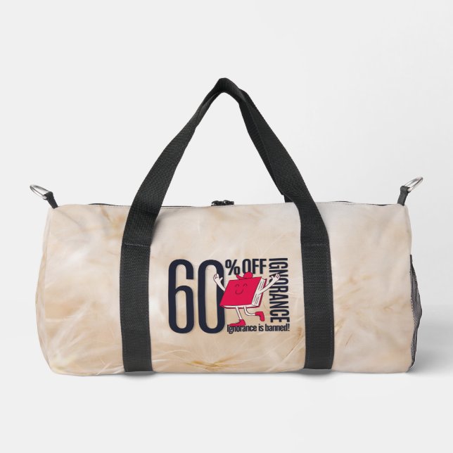 Whimsical Ignorance Is Banned Educational  Duffle Bag (Vorderseite)