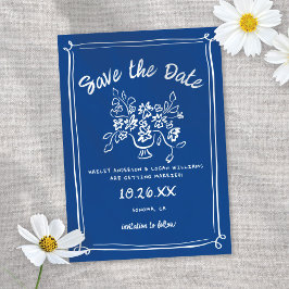 Whimsical Illustriert Cupid Moderne Fun Hochzeit Save The Date