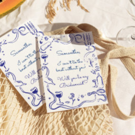 Whimsical Illustriert Doodle Bridesmaid Vorschlag Einladung