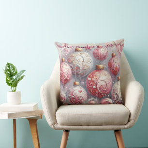 Whimsical Impressionistische Weihnachtsschmuck Pin Kissen