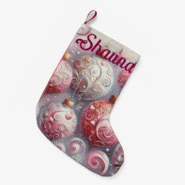 Whimsical Impressionistische Weihnachtsschmuck Pin Kleiner Weihnachtsstrumpf