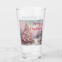 Whimsical Impressionistischer Weihnachtsbaum Glas