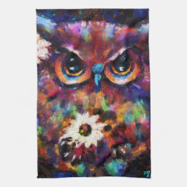 Whimsical Impressionistisches Bläschengemälde Geschirrtuch