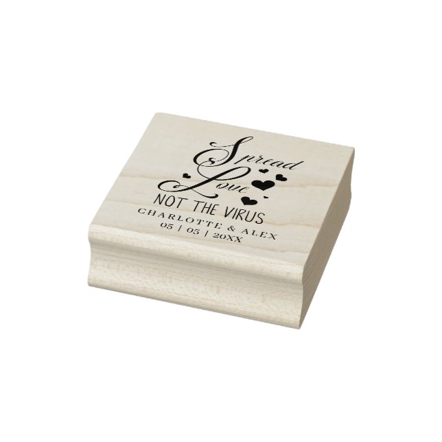 Whimsical Inspirational Quote Wedding Sanitizing Gummistempel (Stempel)