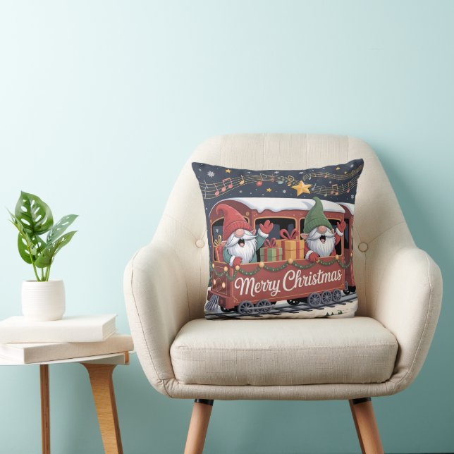 Whimsical Jolly Gnomes Musical Express Kissen (Stuhl )