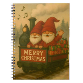 Whimsical Jolly Gnomes Musical Express Notizblock