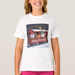 Whimsical Jolly Gnomes Musical Express T-Shirt