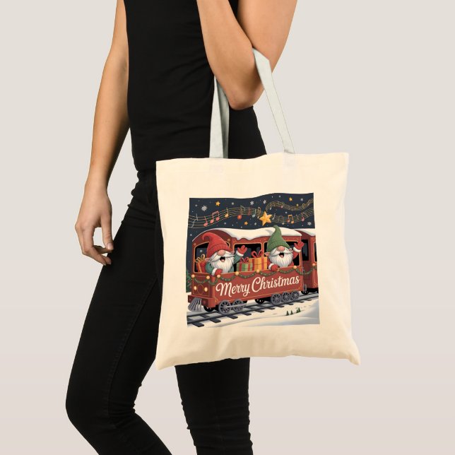 Whimsical Jolly Gnomes Musical Express Tragetasche (Vorderseite (Produkt))