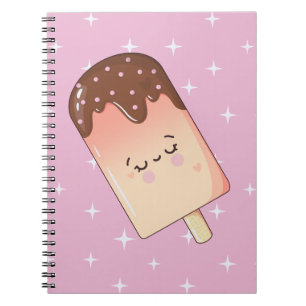 Whimsical Kawaii Popsicle Notebook Notizblock