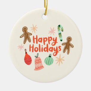 Whimsical Keramik Weihnachtsschmuck
