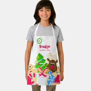 Whimsical Kids Weihnachtsbacken Cookie-Tausch Schürze