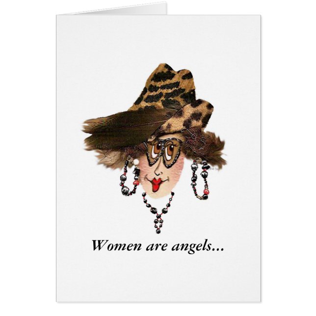 Whimsical Lady Angel Card (Vorne)