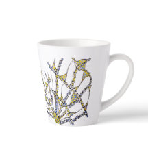 Whimsical Latte Tasse (Doodle - von Hand gezeichne