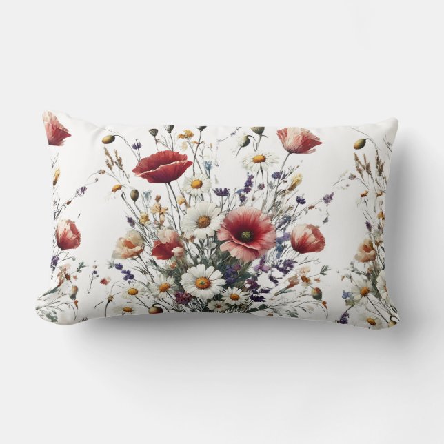Whimsical Lavender Fields Pillow Lendenkissen (Vorderseite)