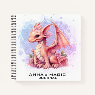 *~* Whimsical Law Attraction Baby Dragon AP85 Notizbuch
