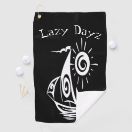 Whimsical Lazy Golfhandtuch