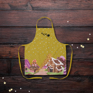 Whimsical Lebkuchen Weihnachtsgold Schürze