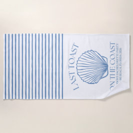 Whimsical letzten Toast an der Küste Strandtuch