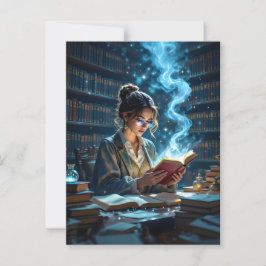 Whimsical Library - ein Gefühl der Wunder Postkarte