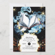 Whimsical Library Magical Storybook Geburtstag