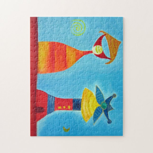 Whimsical Liebe 11x14 Foto Puzzle mit Geschenkboxe (Vertikal)