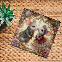 Whimsical Liebe Personalisierte Maus Ehepaar Hochz