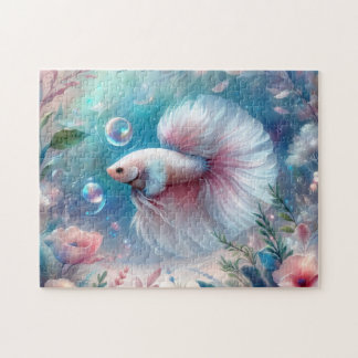 Whimsical Light Pink Betta Fish