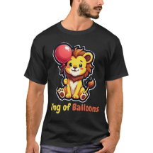 Whimsical Lion Balloon T - Shirt - Playhaft und kü
