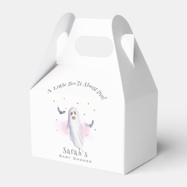 Whimsical Little Boo Halloween Baby Dusche Geschenkschachtel (Vorderseite)