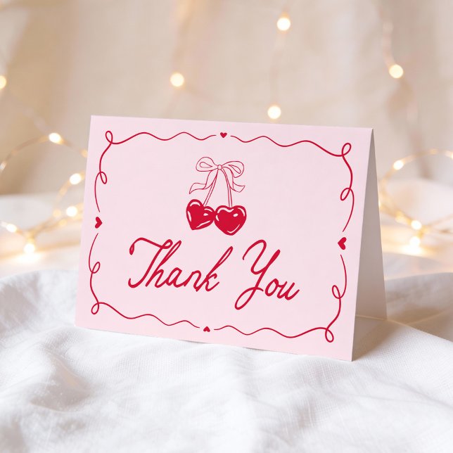 Whimsical Little Sweetheart Baby Shower Dankeskarte (Von Creator hochgeladen)