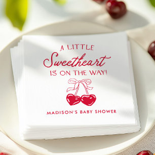 Whimsical Little Sweetheart Baby Shower Serviette