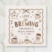 Whimsical Love is Brewing Coffee Brautparty