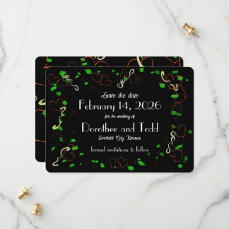 Whimsical Love Saves the Date Invitation