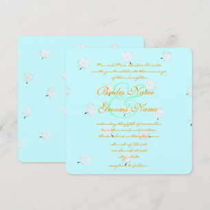 Whimsical Löwenzahn Hochzeitseinladung Einladung
