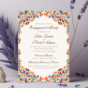 Whimsical Luxus Elfenbein Blumenstrauß Hochzeit Einladung