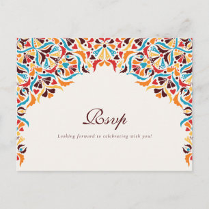 Whimsical Luxus Elfenbein Blumenstrauß Hochzeit Postkarte