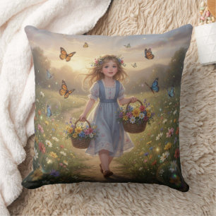 Whimsical Mädchen  Kissen