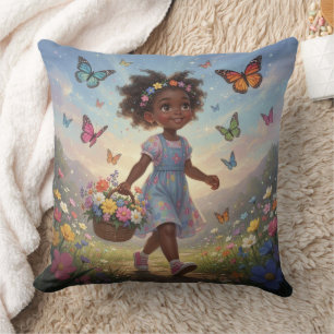 Whimsical Mädchen  Kissen