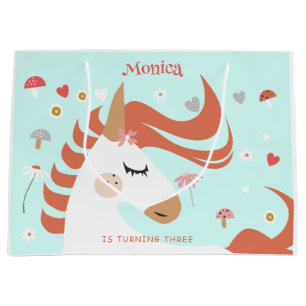 Whimsical magic unicorn Kindergeburtstag Große Geschenktüte