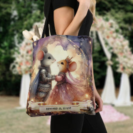 Whimsical Mairytale Wedding Mouse Couple Custom Tasche