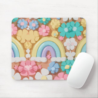 Whimsical Marshmallow Blooms - Lebhafter Fall für  Mousepad