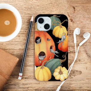 Whimsical Mäuse und Pumpkins Herbstspass Case-Mate iPhone Hülle