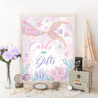 Whimsical Mermaid Cards & Gifts Party Zeichen
