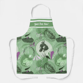 Whimsical Mermaids Green Abstrakt Schürze
