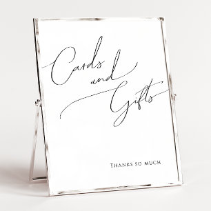 Whimsical Minimalistische Schriftkarten und Gesche Poster